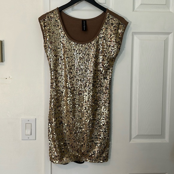 Gold Sequin Dress, Small - Picture 1 of 1